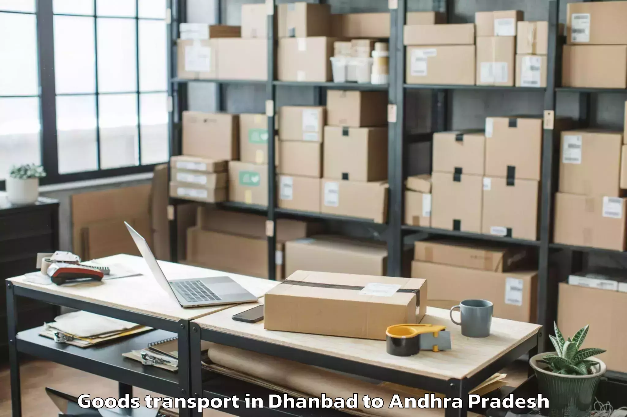 Book Dhanbad to Chimakurthy Goods Transport Online